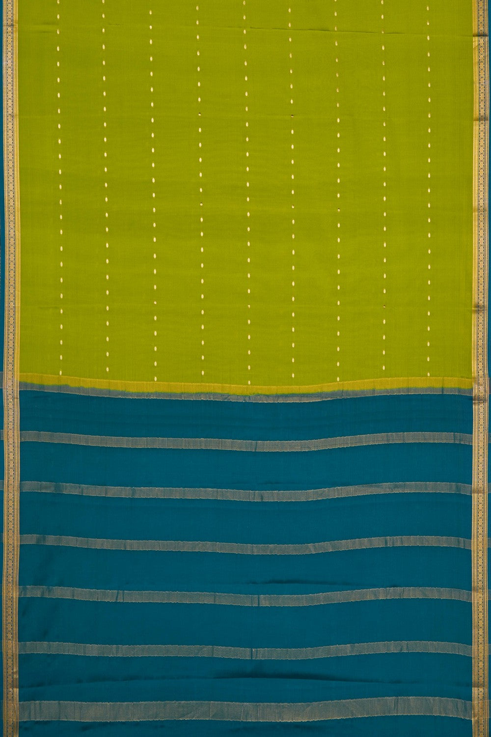 Image of Green Crepe Saree