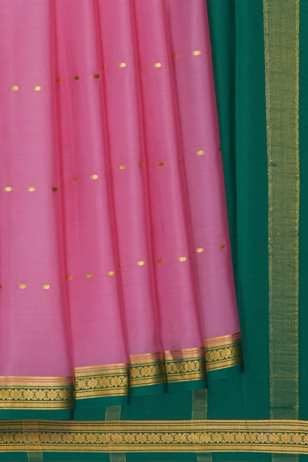 Image of Pink Crepe Saree