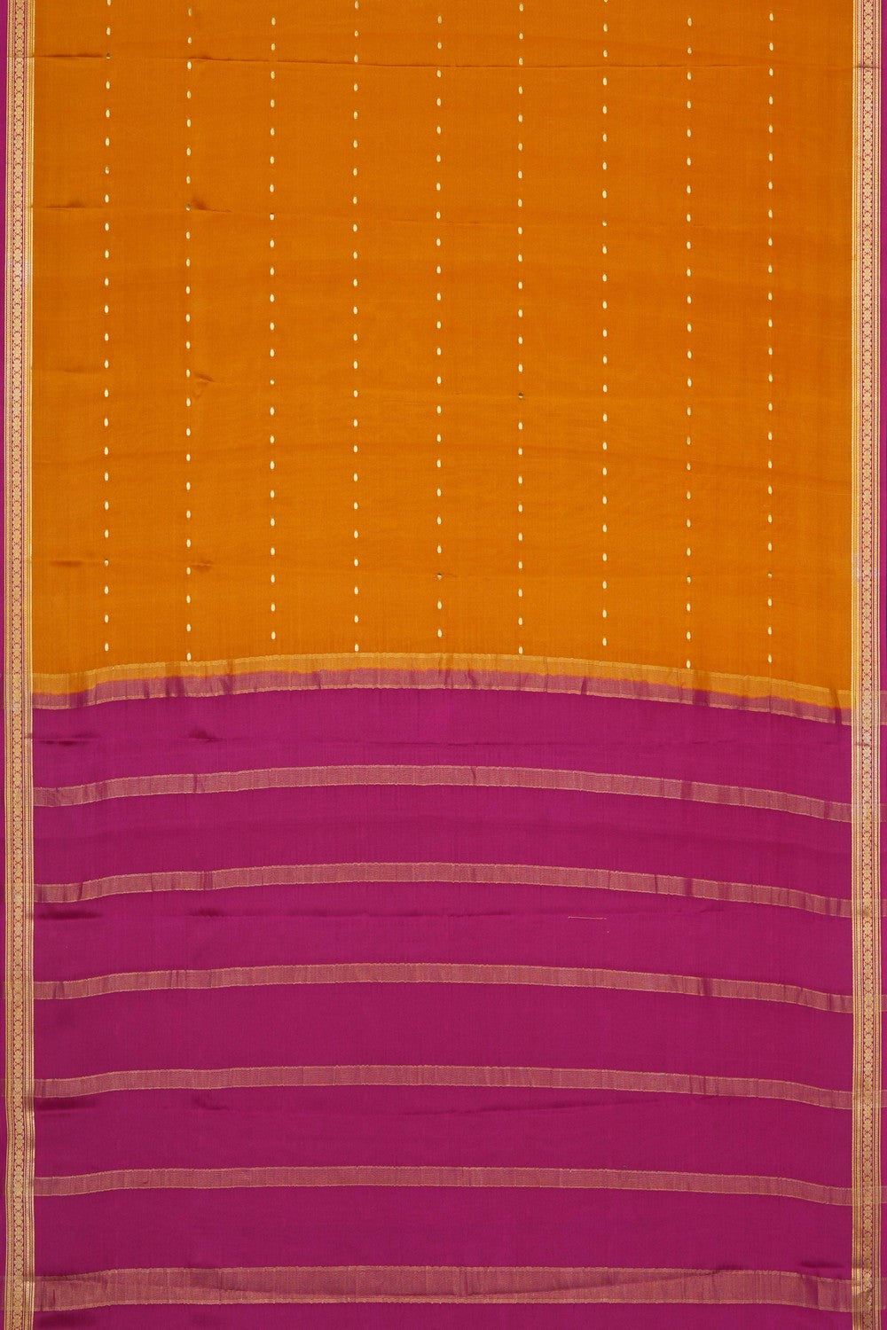 Image of Mustard Crepe Saree