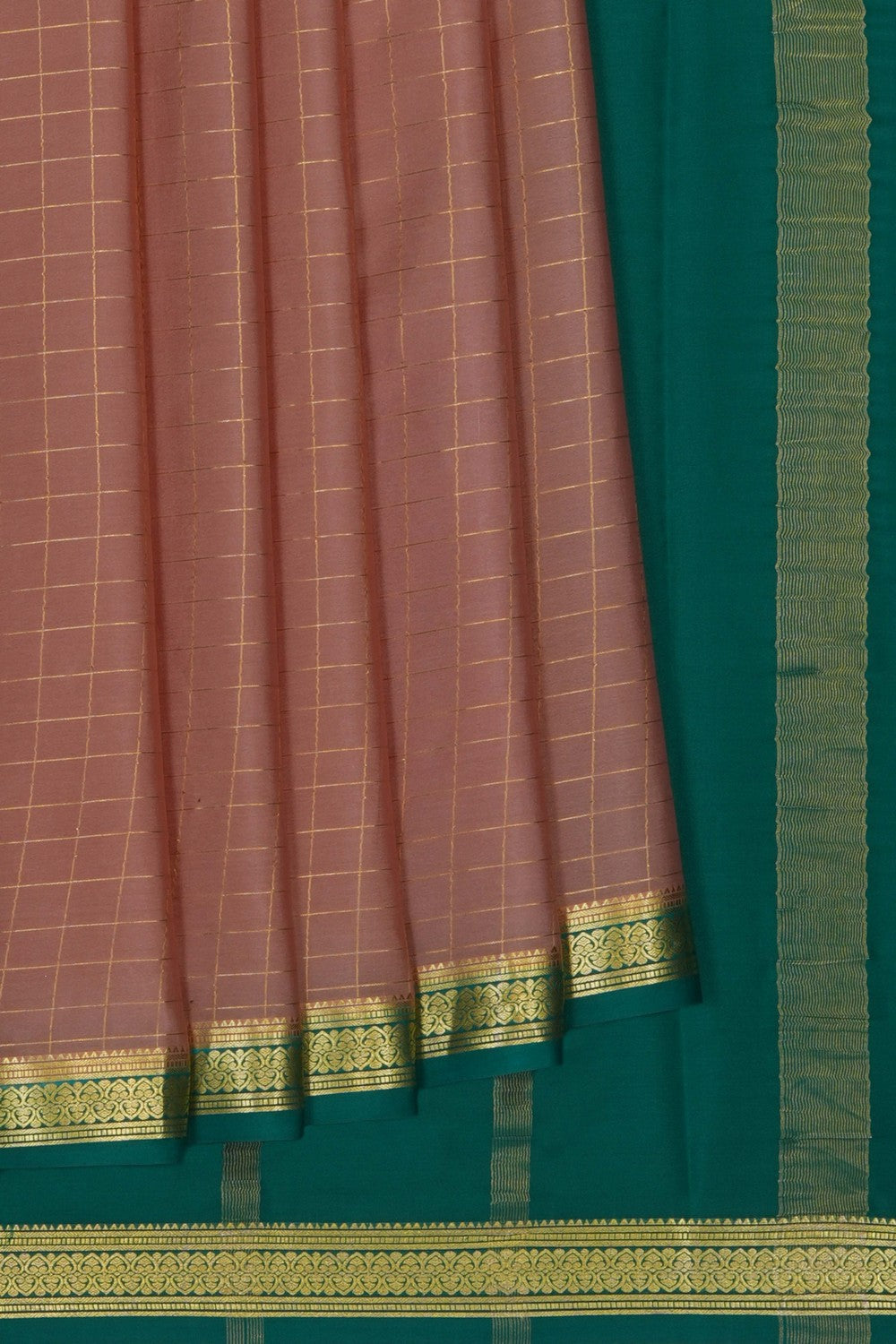 Image of Beige Crepe Saree