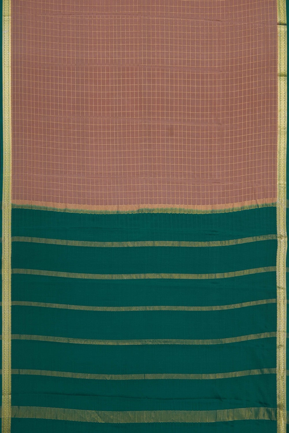 Image of Beige Crepe Saree