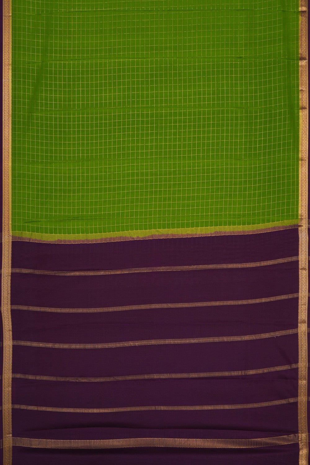 Image of Green Crepe Saree
