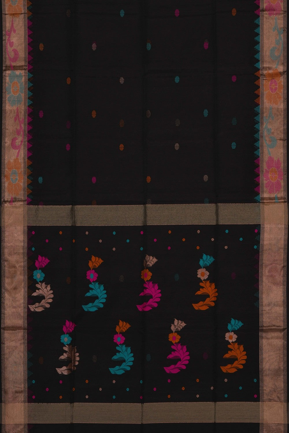 Image of Black Kora Saree