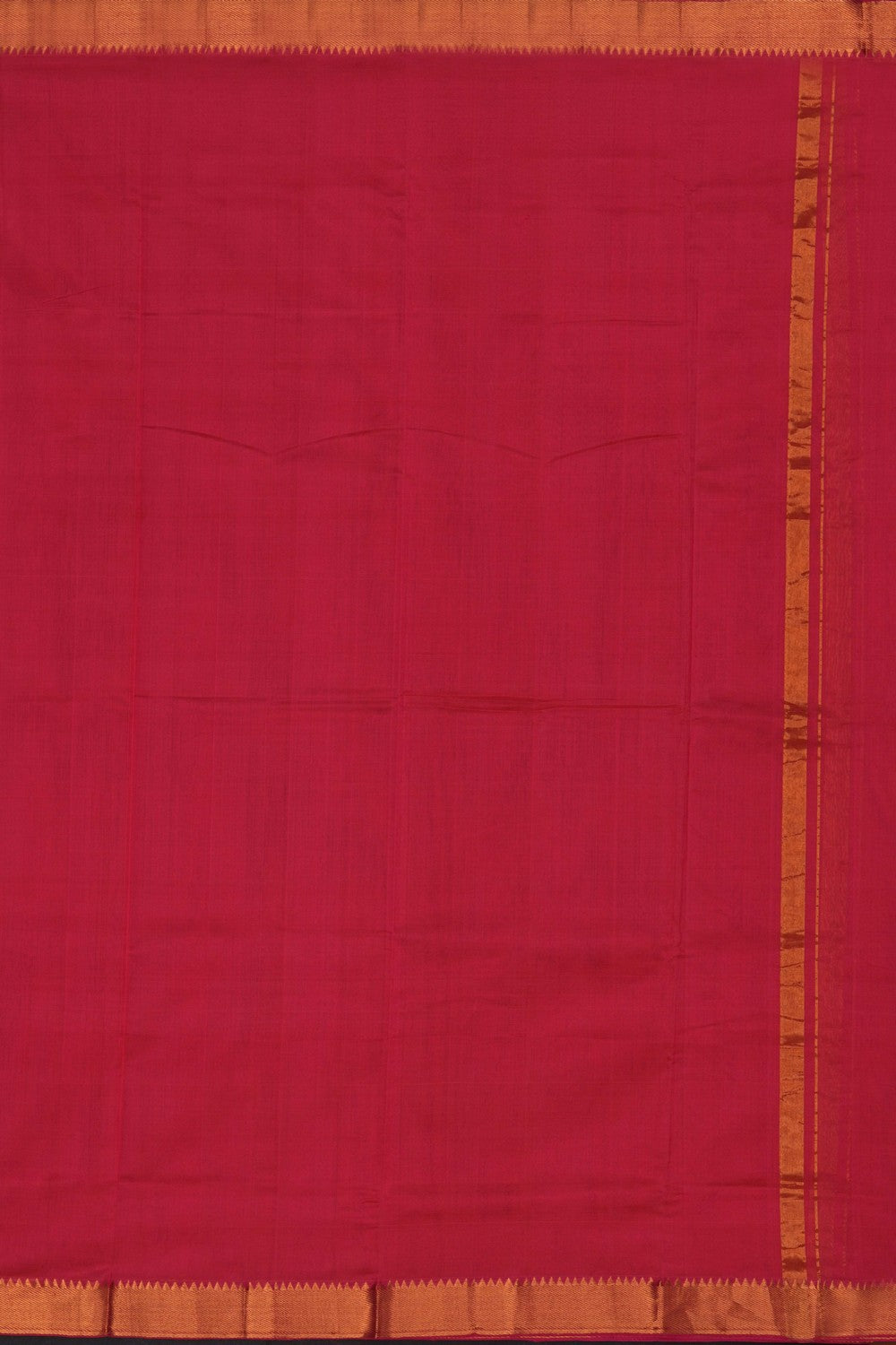 Image of Mangalgiri Silk Coral-Pink Dhoti With Kanduva (8 X 4)