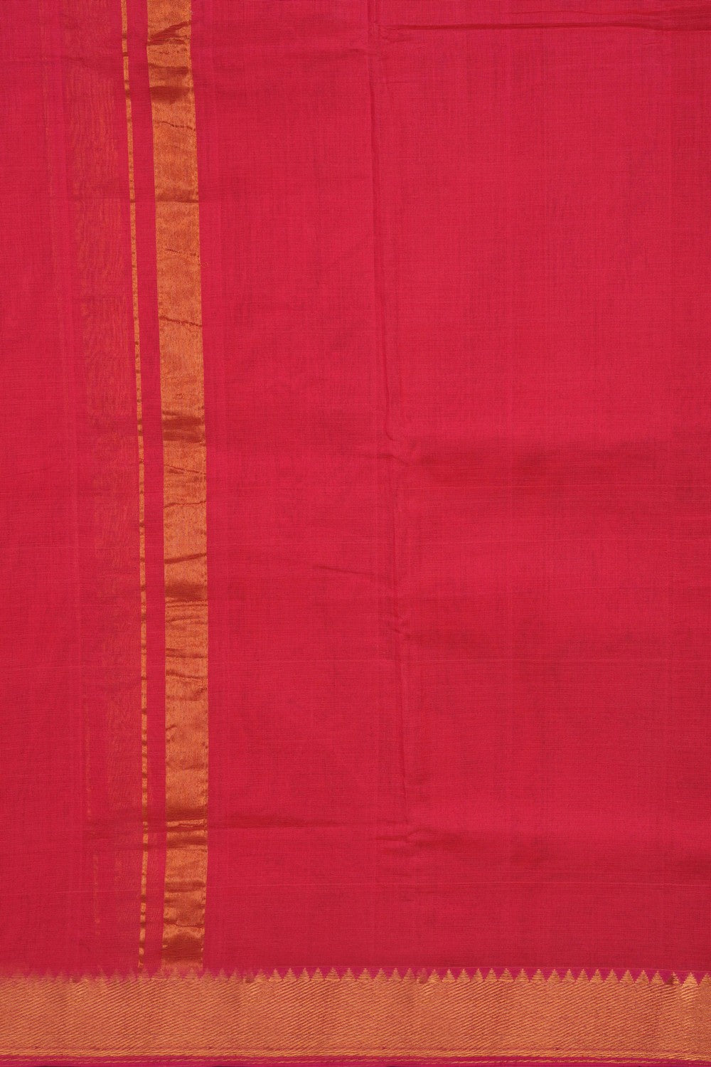 Image of Mangalgiri Silk Coral-Pink Dhoti With Kanduva (8 X 4)