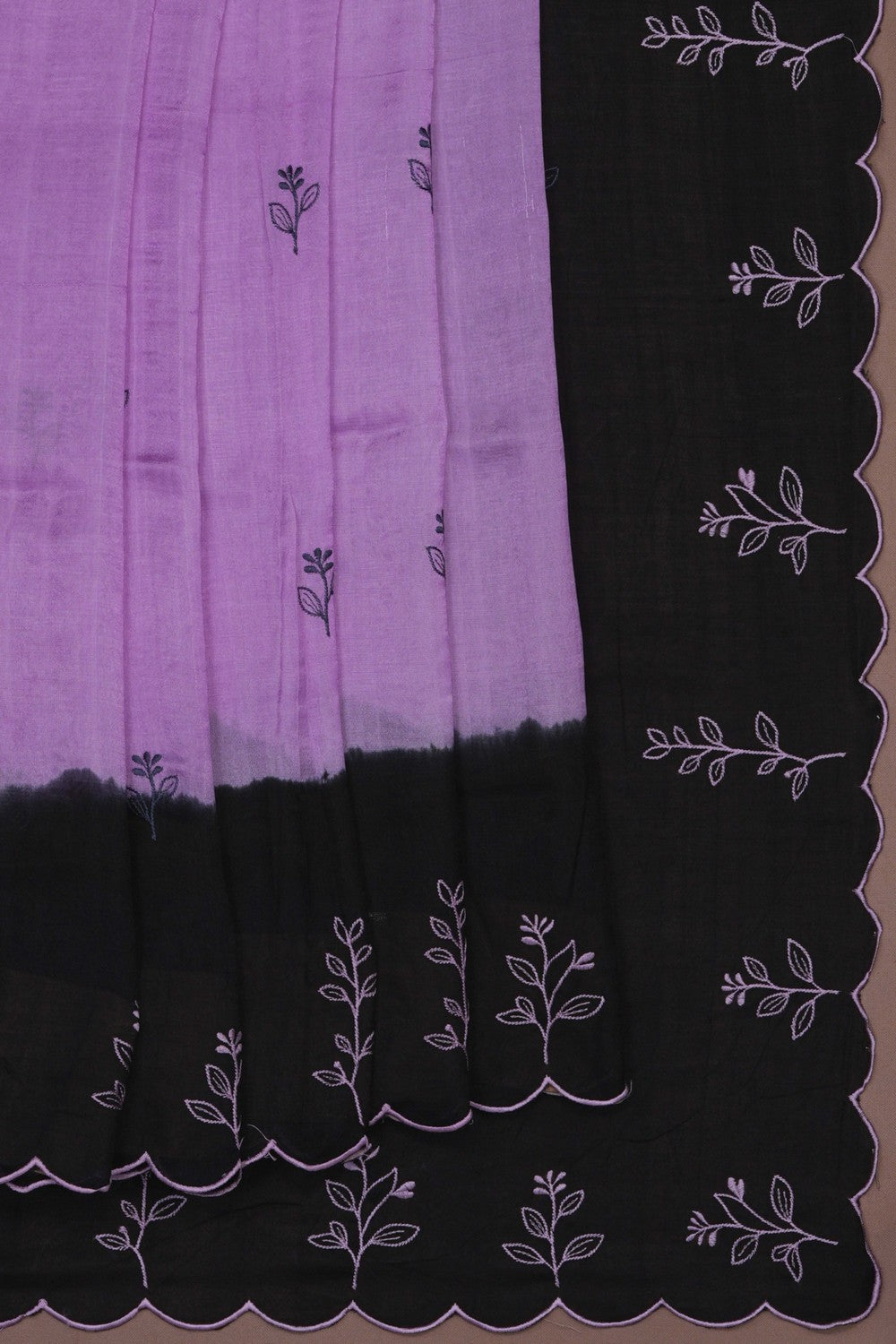Image of Lavender-Pink Mangalagiri Silk Saree