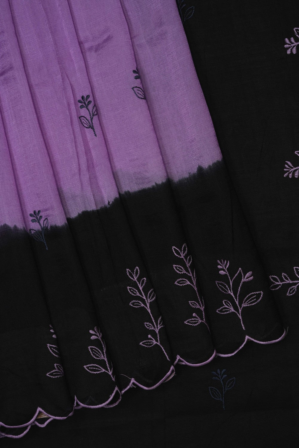 Image of Lavender-Pink Mangalagiri Silk Saree