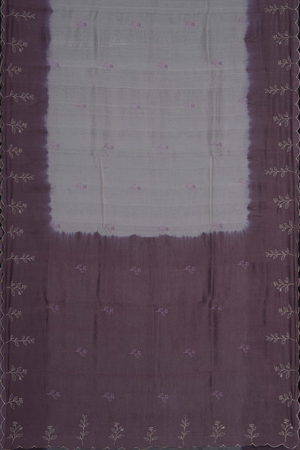 Image of White Mangalagiri Silk Saree