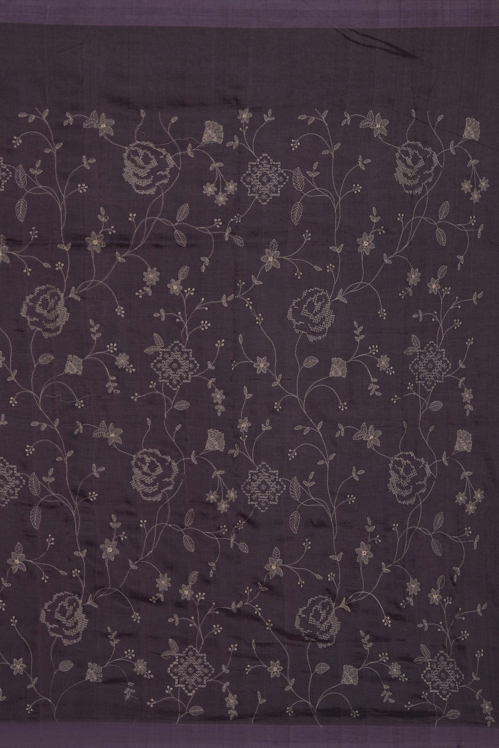 Image of White Mangalagiri Silk Saree