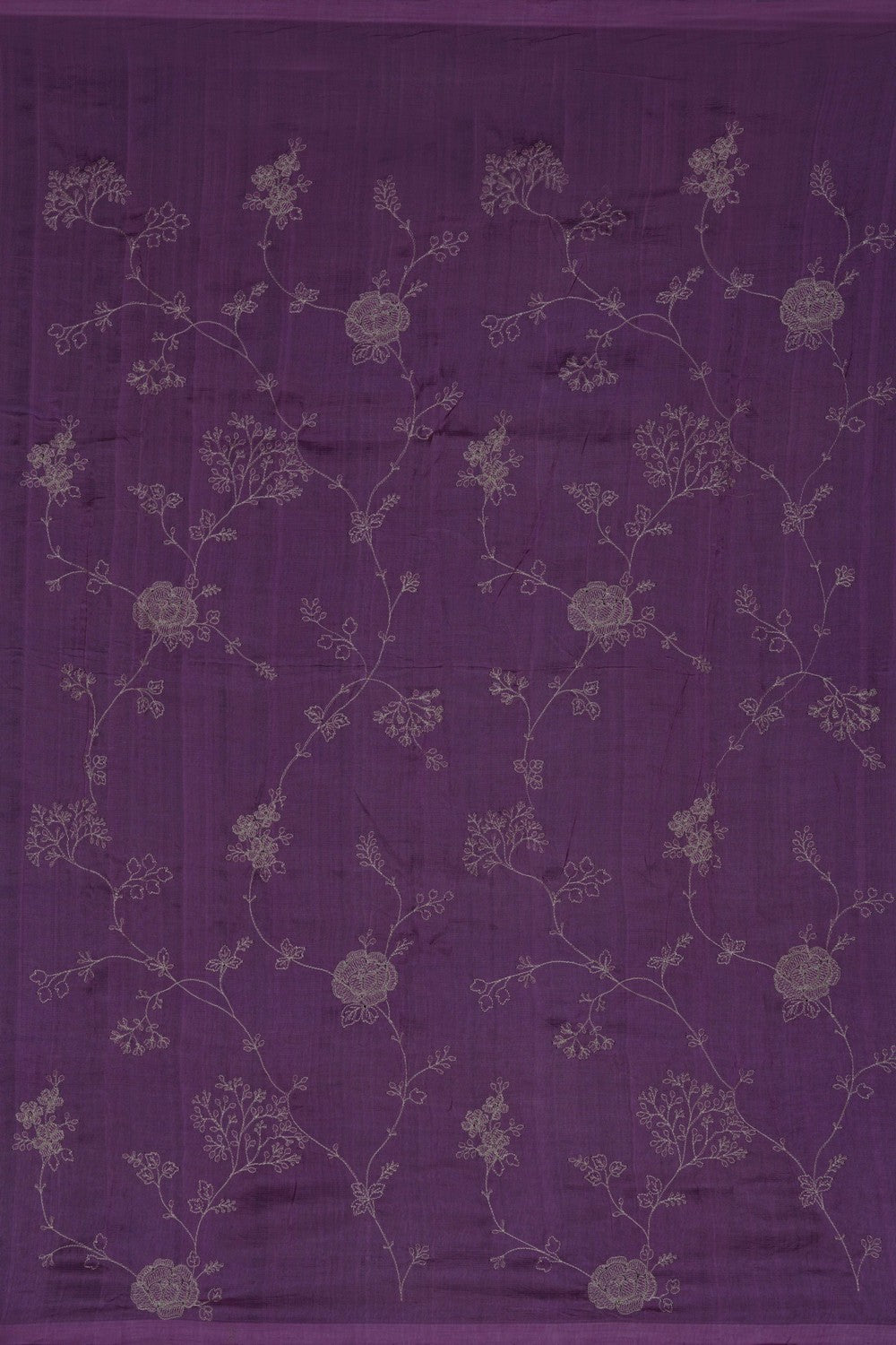 Image of White Mangalagiri Silk Saree