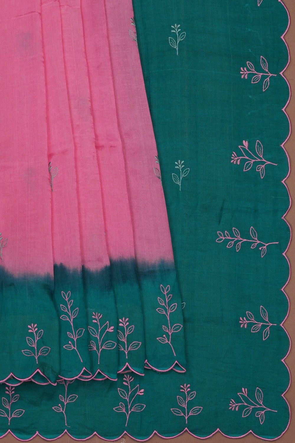 Image of Pink Mangalagiri Silk Saree