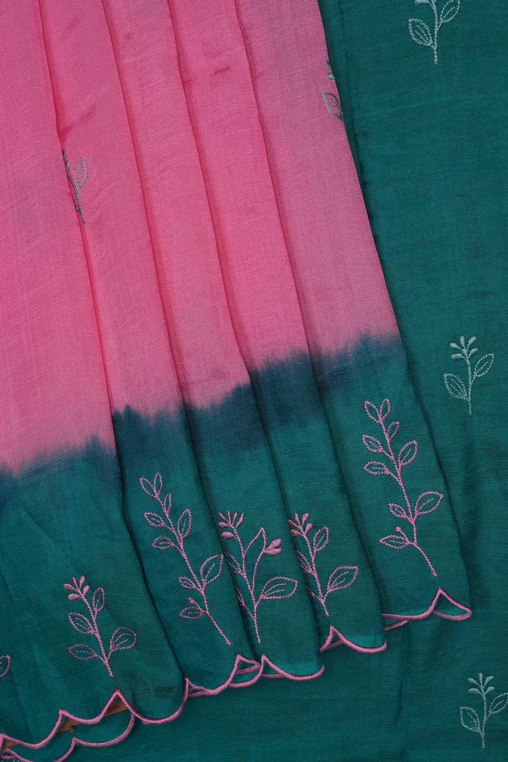 Image of Pink Mangalagiri Silk Saree