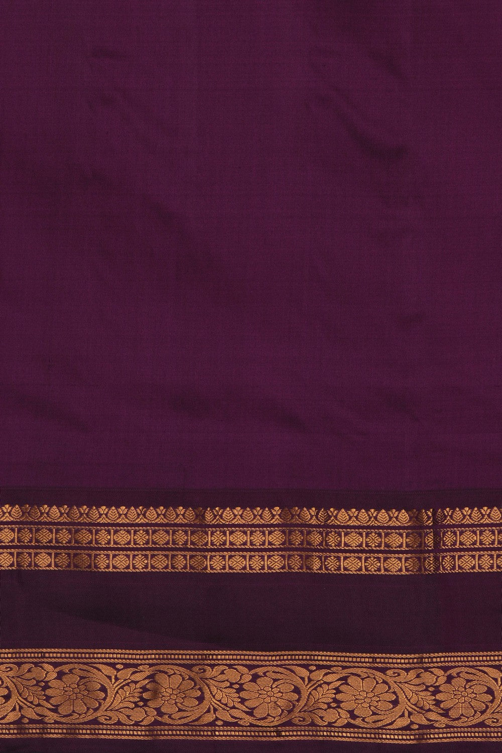 Image of Gadwal Silk Teal-Green Saree