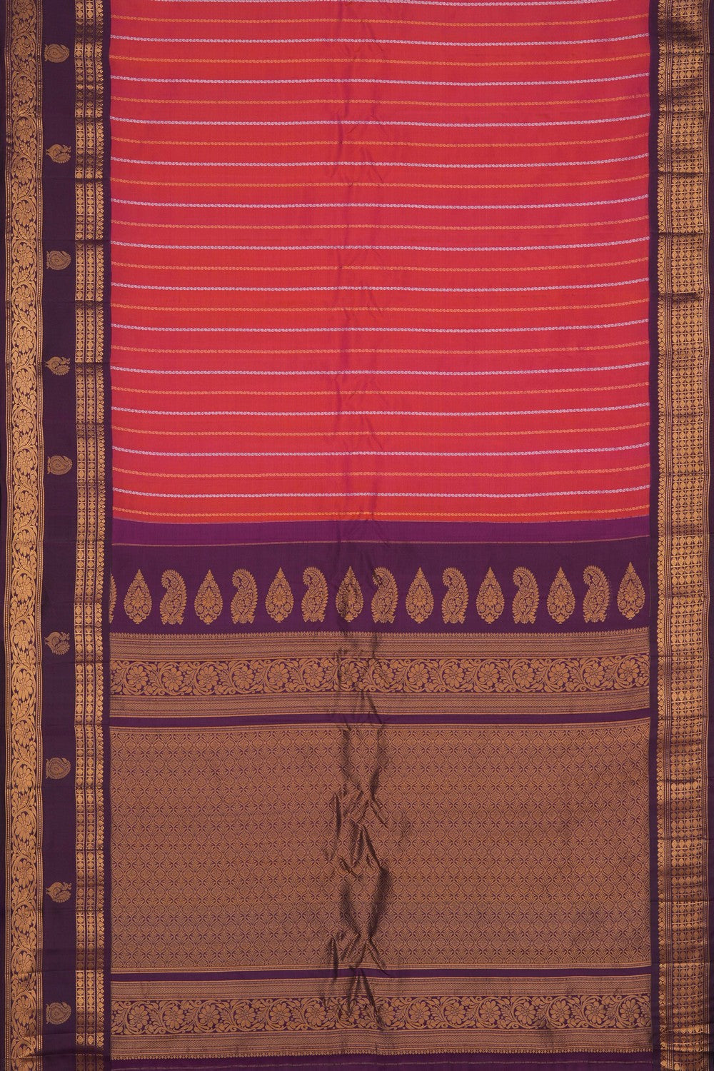 Image of Gadwal Silk Pink Saree