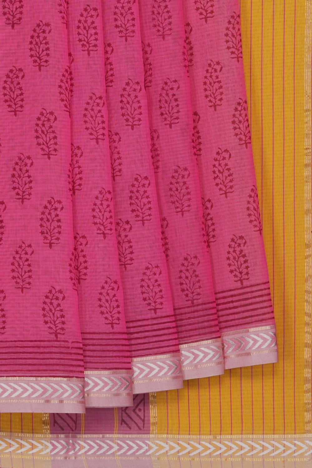 Image of A Pink Silk Cotton Saree