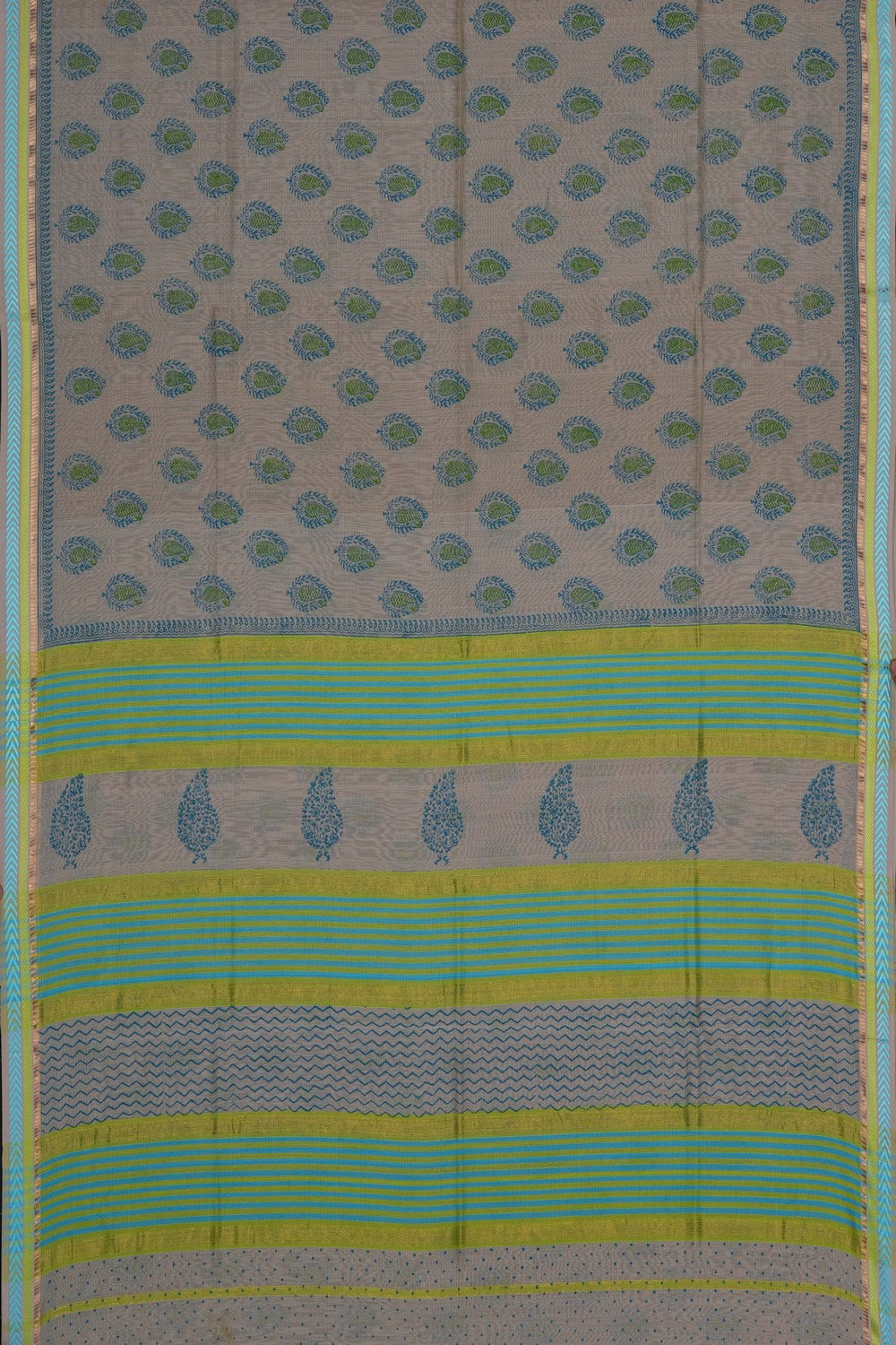 Image of A Classy Beige Silk Cotton Saree
