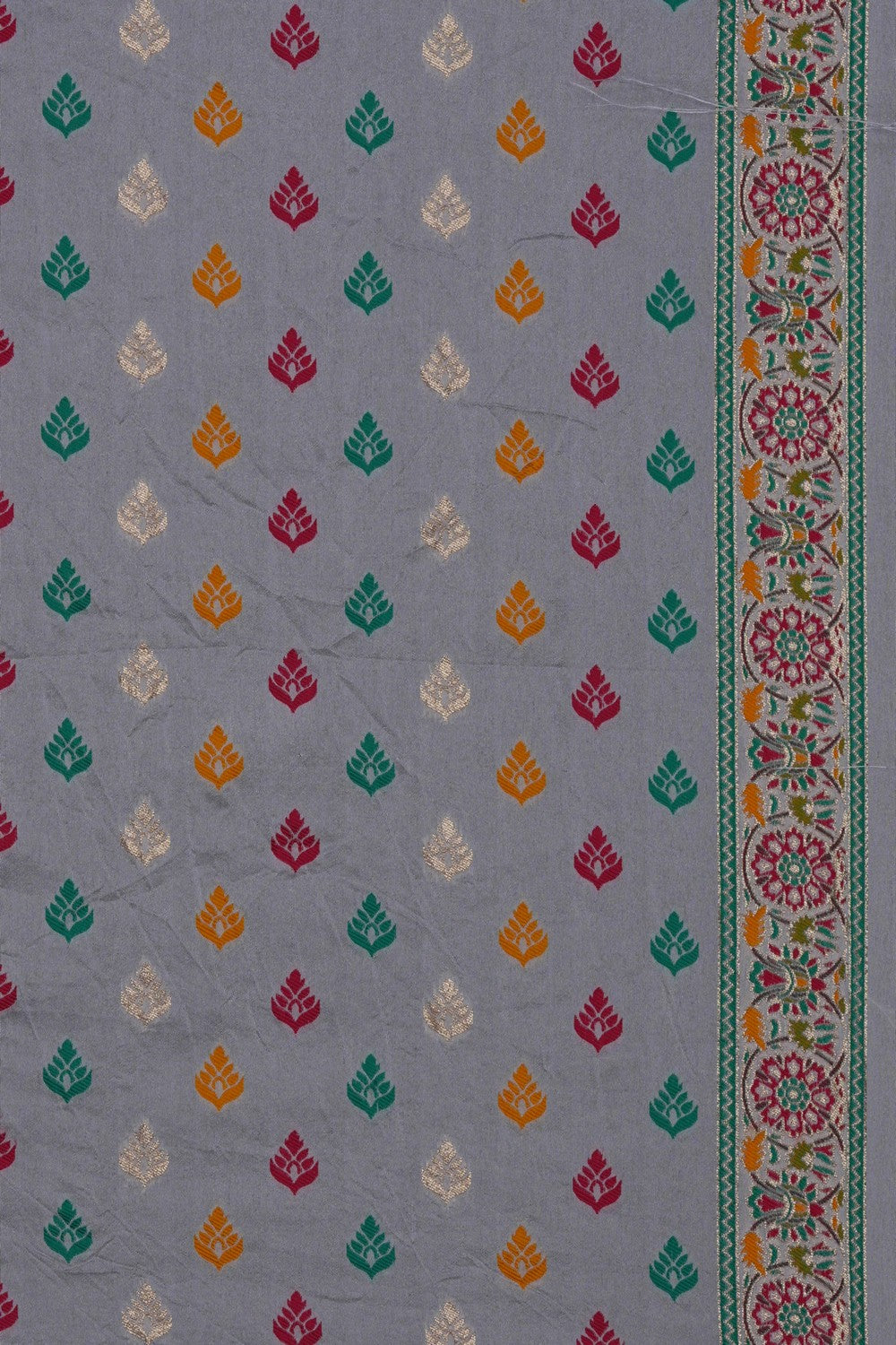 Image of Red Bandhani Saree