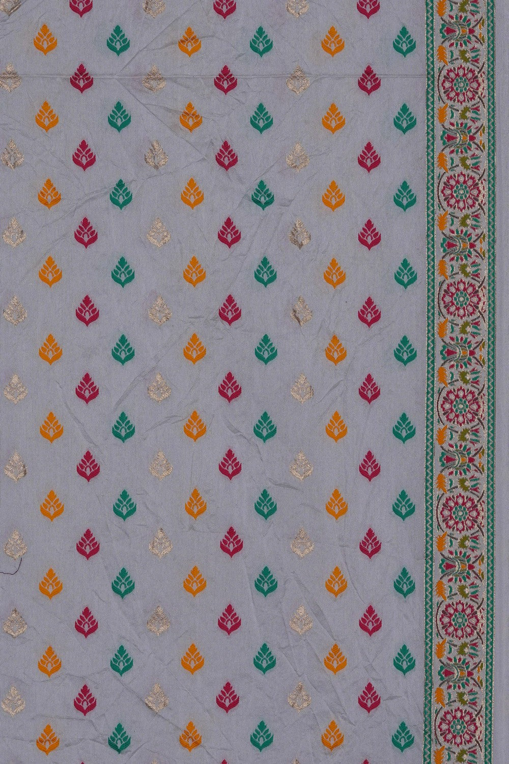 Image of Violet Bandhani Saree