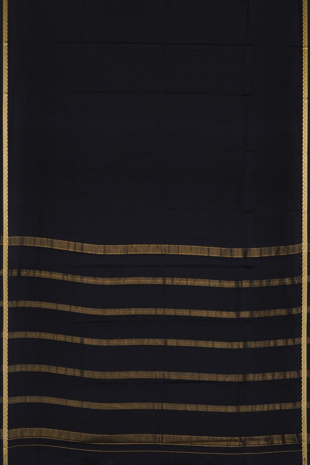 Image of Black Crepe Saree