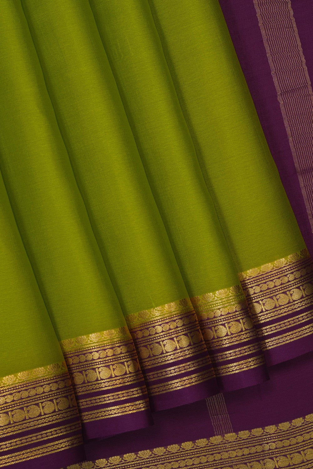 Image of Green Crepe Saree