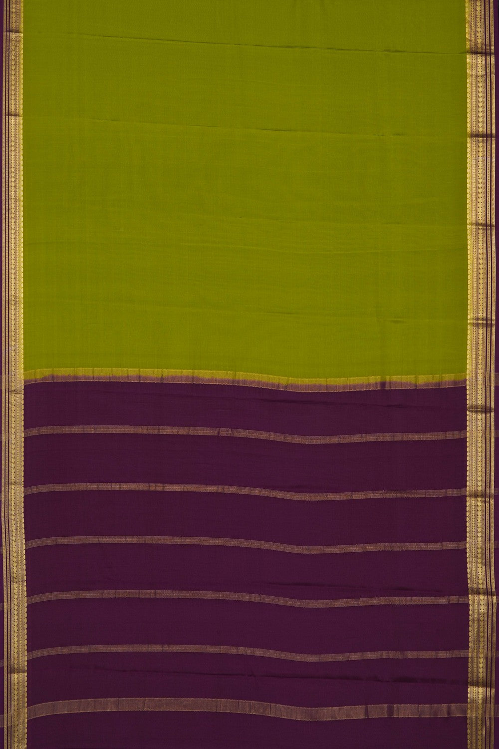 Image of Green Crepe Saree
