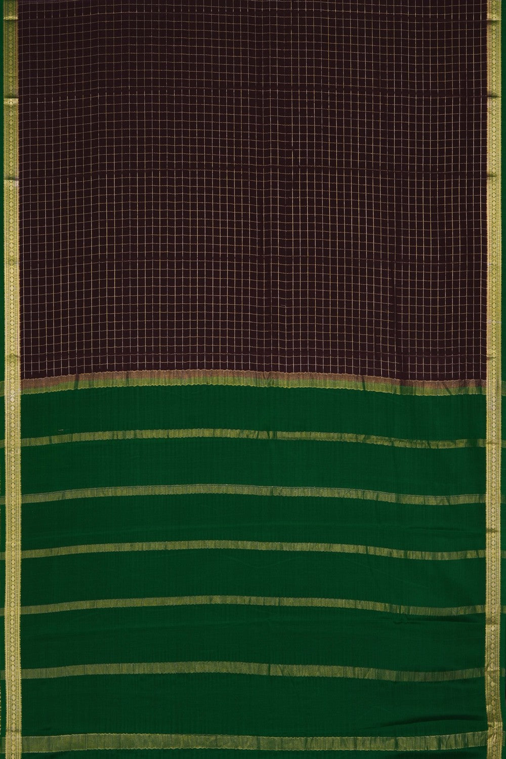 Image of Brown Crepe Saree