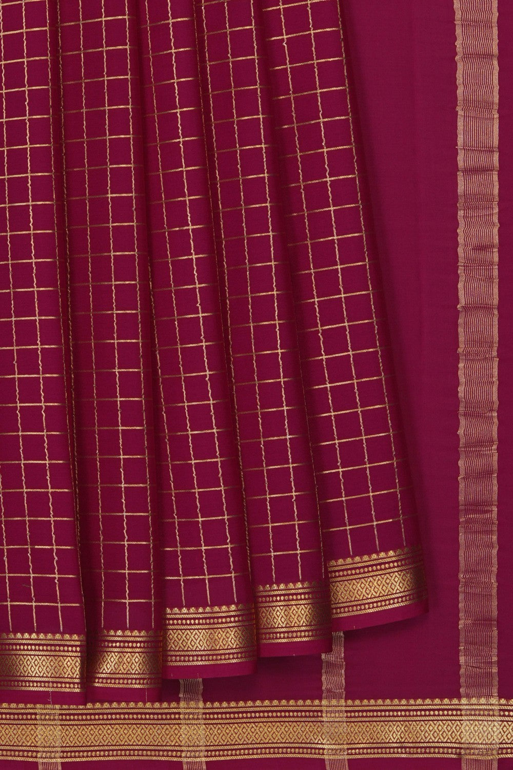 Image of Pink Crepe Saree