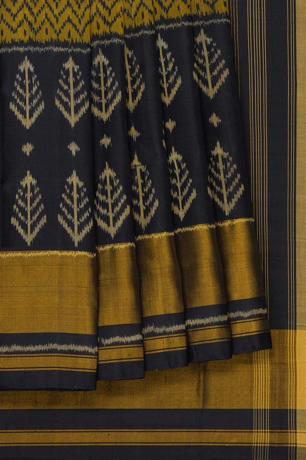 Image of Black Rajkot Silk Saree