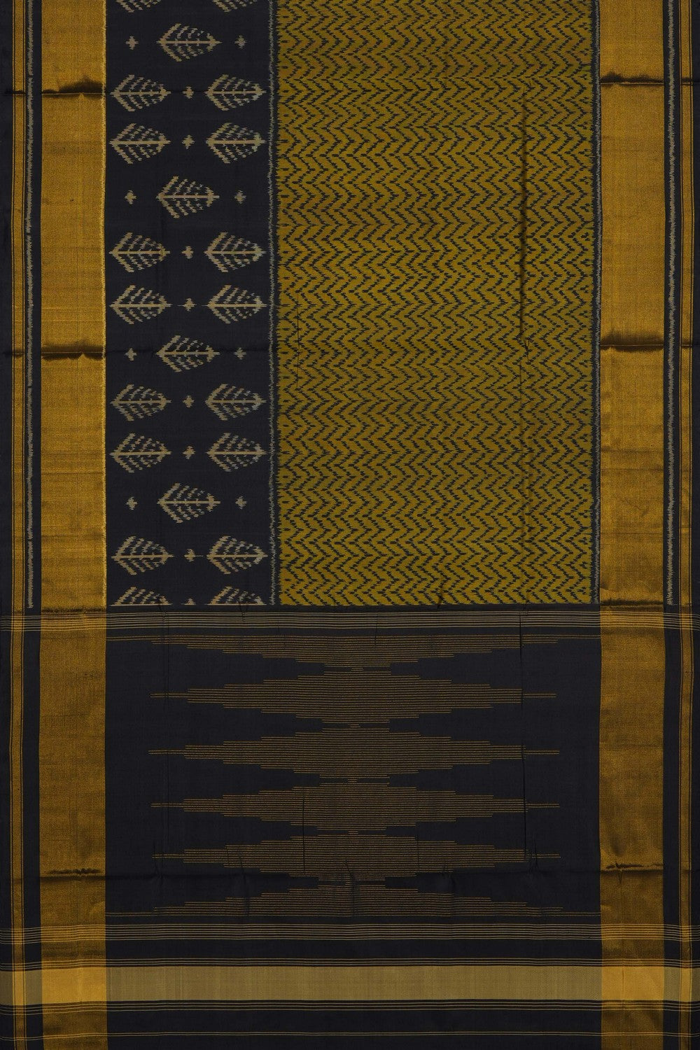 Image of Black Rajkot Silk Saree