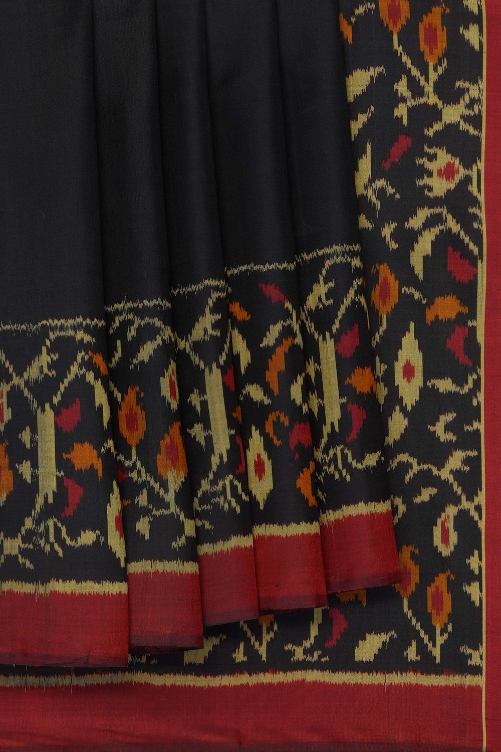 Image of Black Rajkot Silk Saree