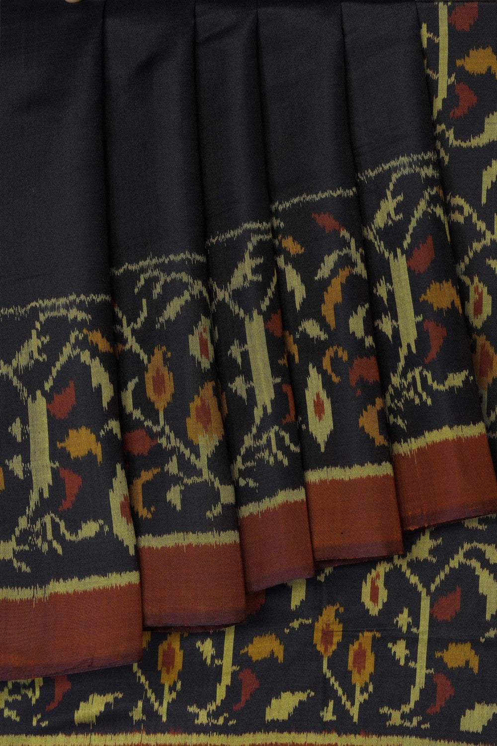 Image of Black Rajkot Silk Saree