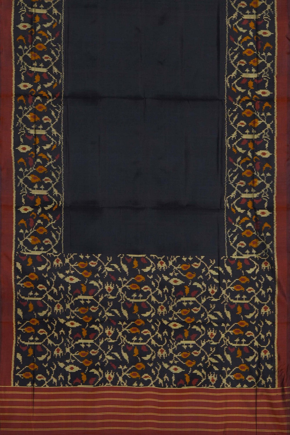 Image of Black Rajkot Silk Saree