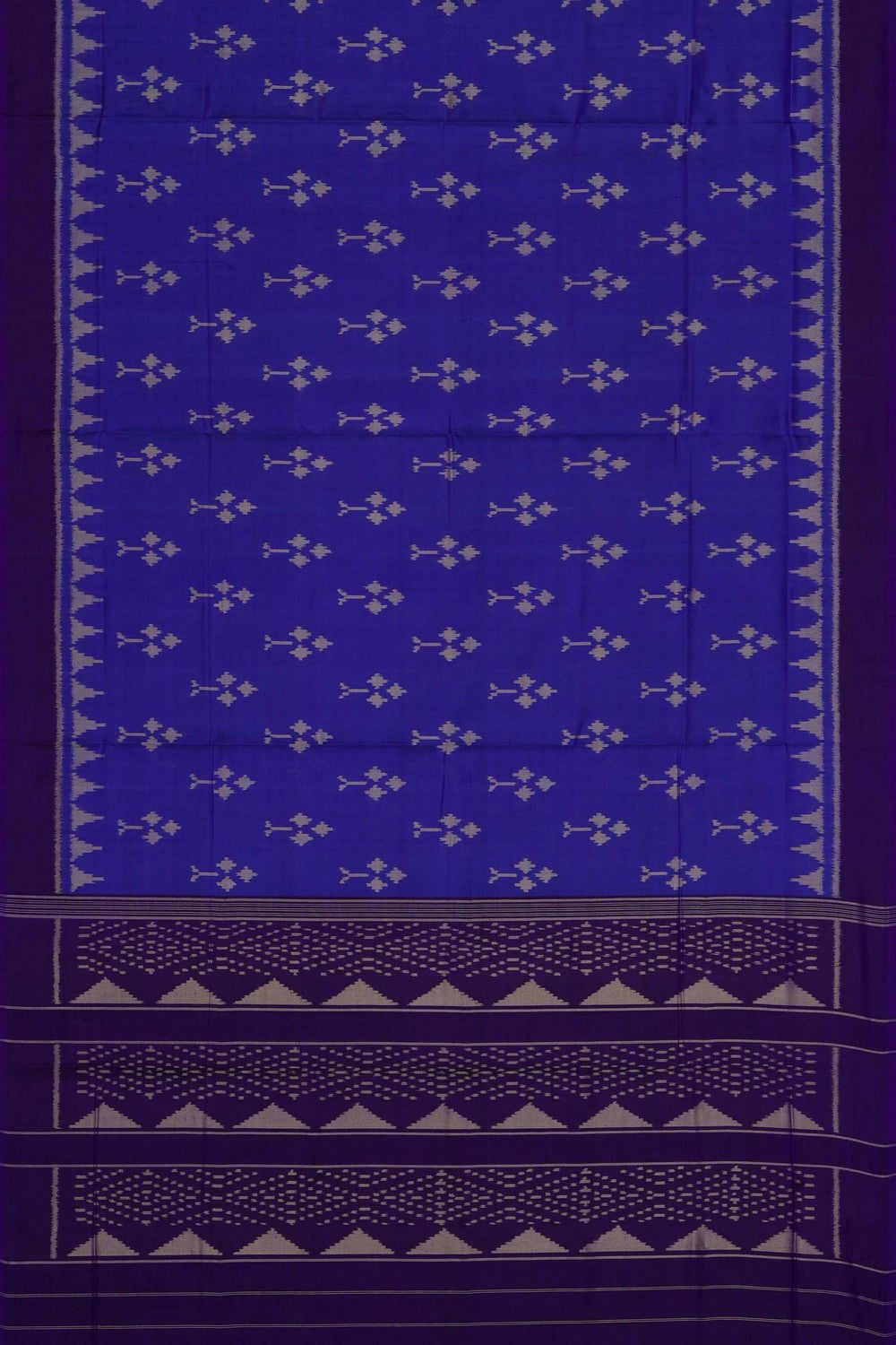 Image of Indigo Blue Rajkot Silk Saree