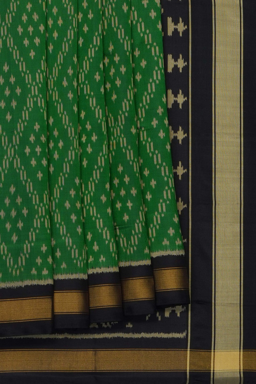 Image of Green Rajkot Silk Saree