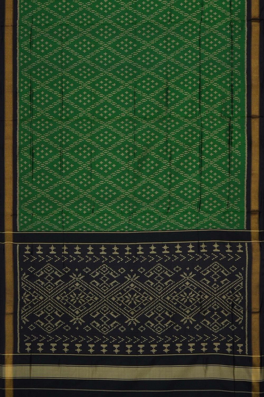 Image of Green Rajkot Silk Saree