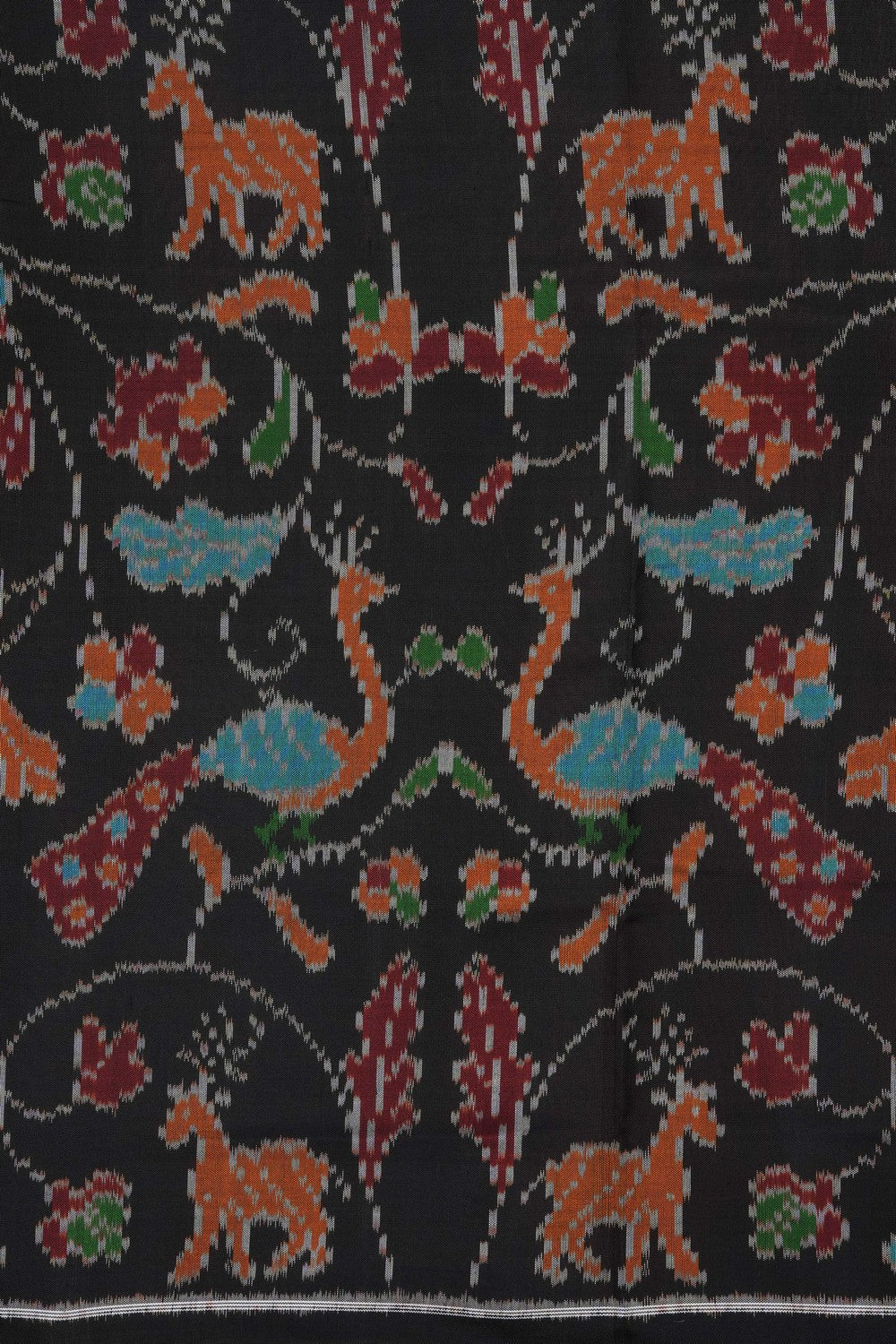 Image of Black Rajkot Silk Saree