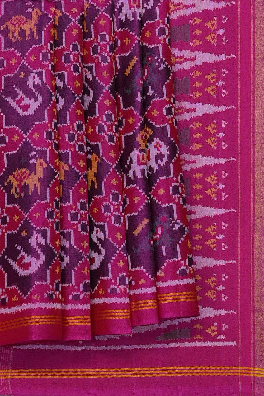 Image of Pink Rajkot Silk Saree