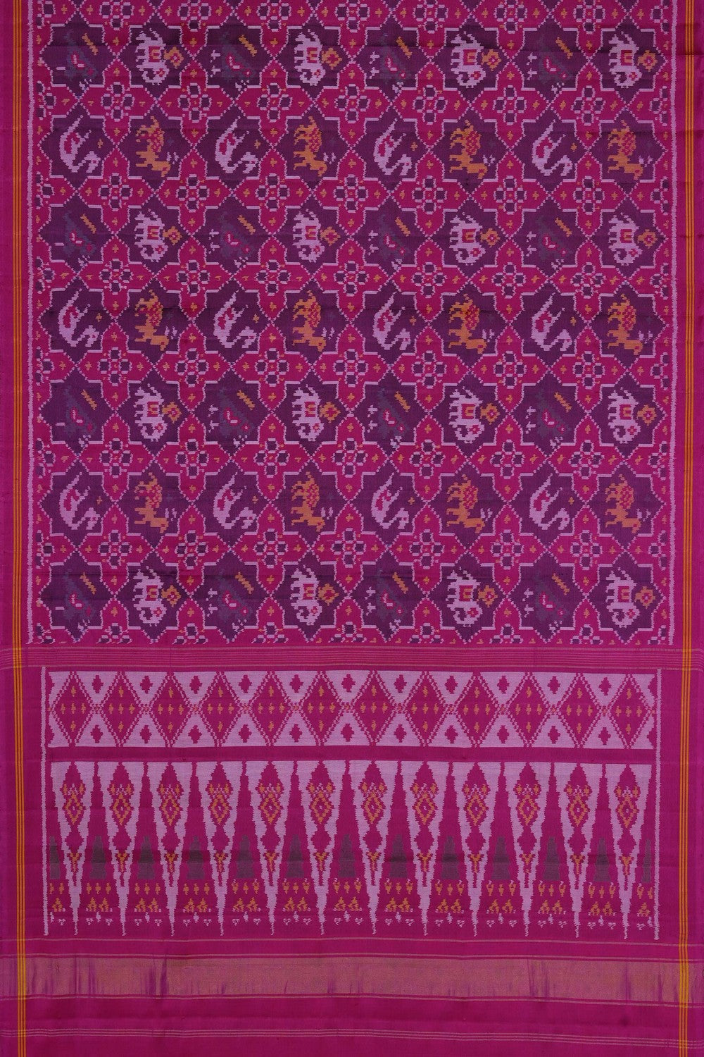 Image of Pink Rajkot Silk Saree
