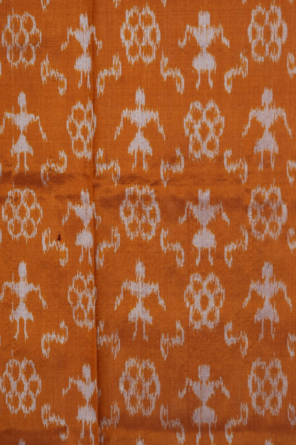 Image of Mustard Sambalpuri Silk Saree