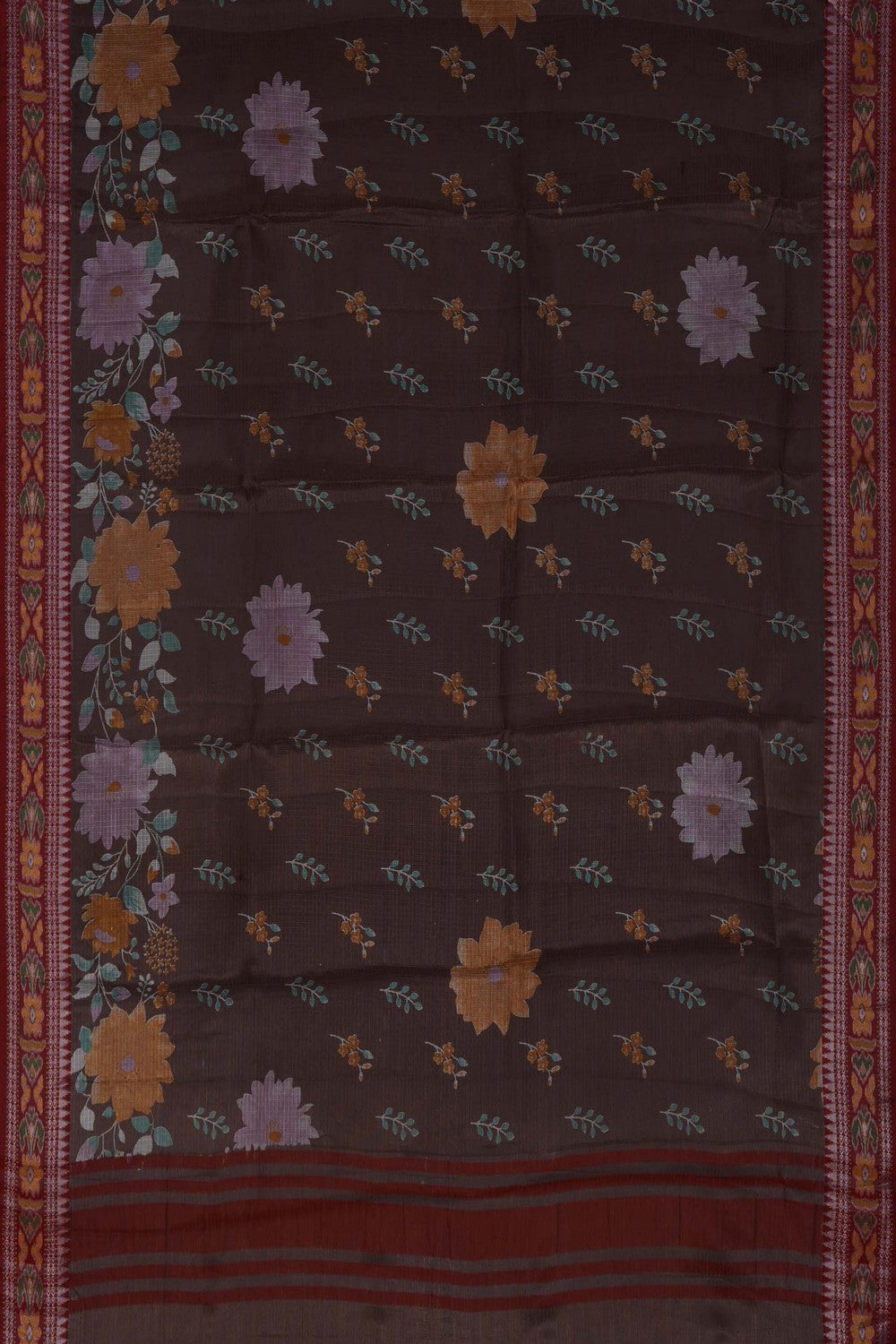 Image of A Floral Printed Kota Saree