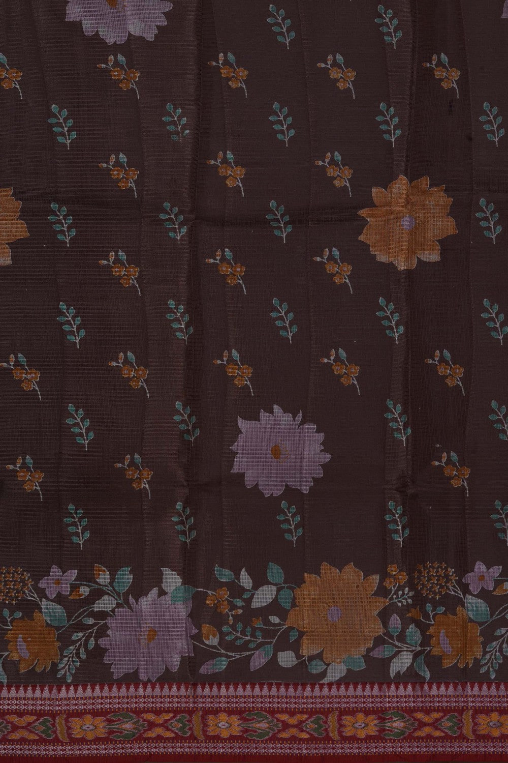 Image of A Floral Printed Kota Saree
