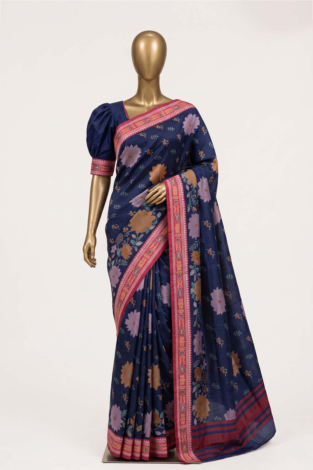 Image of A Floral Printed Kota Saree