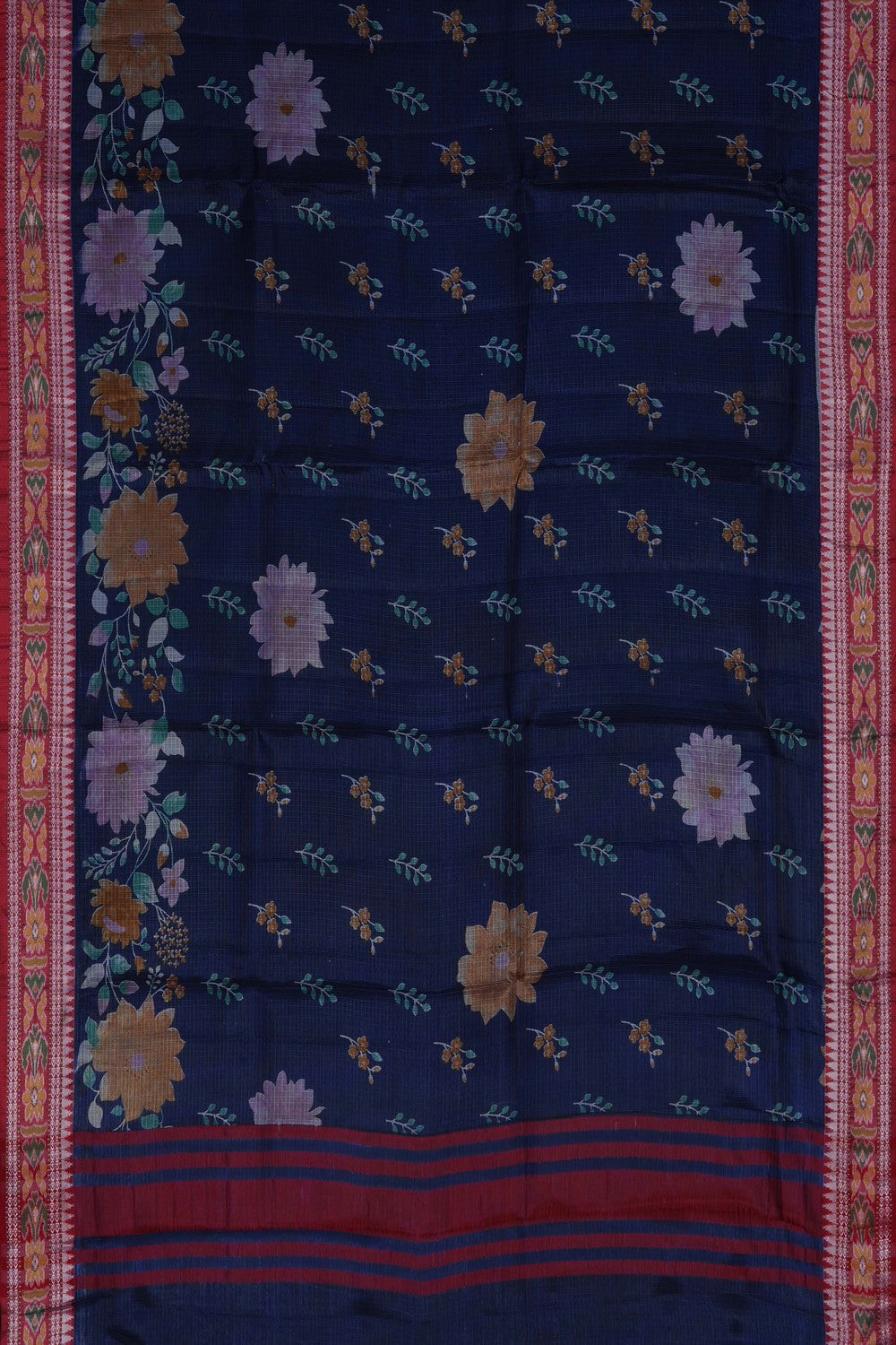 Image of A Floral Printed Kota Saree