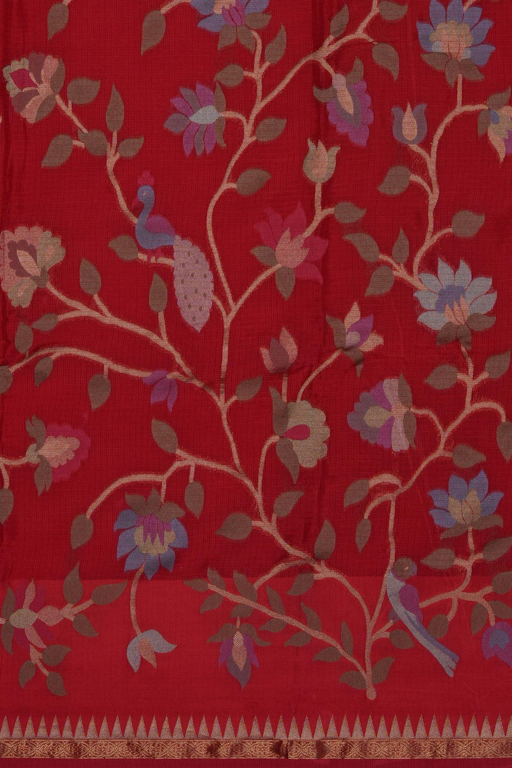 Image of Red Silk Saree