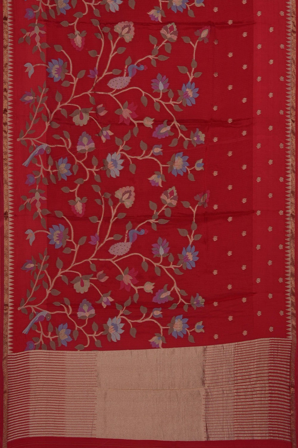 Image of Red Silk Saree