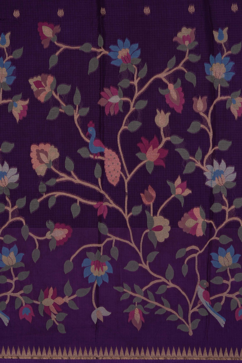 Image of Purple Silk Saree