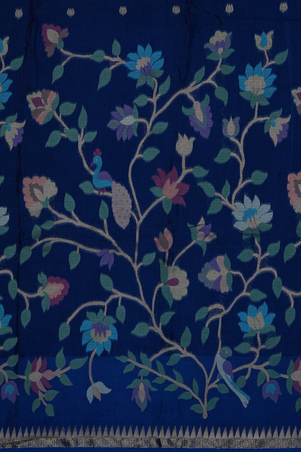 Image of Blue Silk Saree