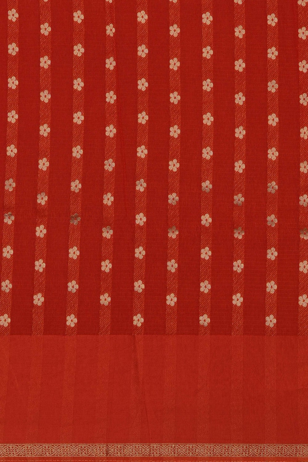 Image of Orange Silk Saree