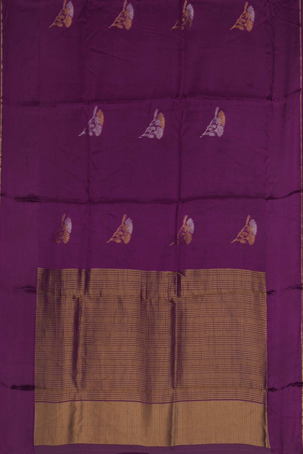 Image of A Regal Purple Kota Saree