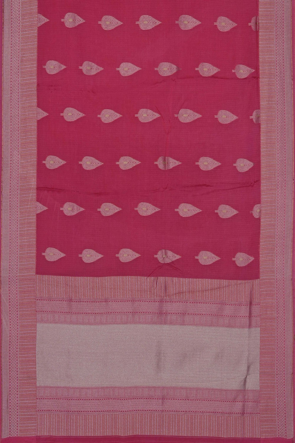 Image of Coral-Pink Kota Saree